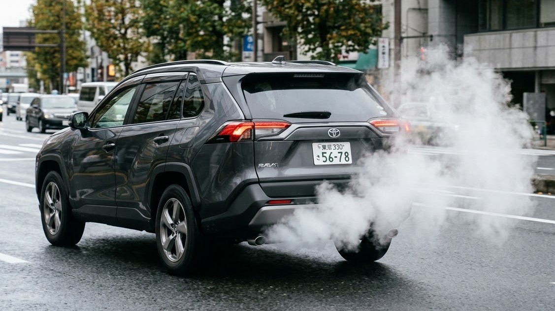 マフラーの白煙と水蒸気の見分け方！匂いや消え方で判別する異常原因