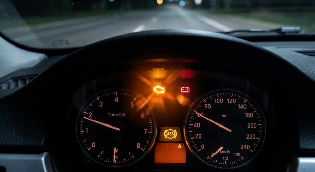 エンジン警告灯の点滅でガタガタ揺れる！原因とすぐすべき対処法