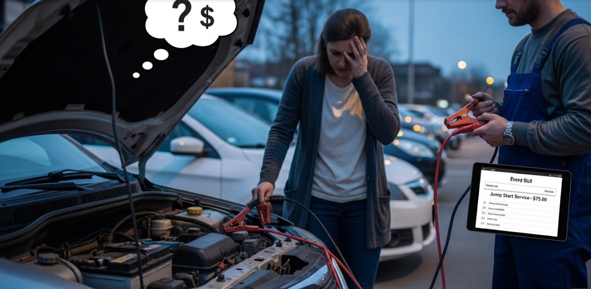バッテリー上がりの料金はいくら？費用相場と損しないための依頼先